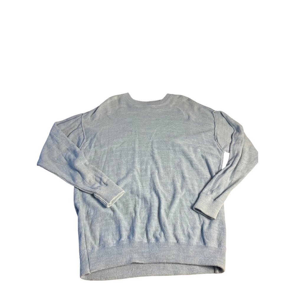 Free people S  Womens Light Blue Cotton/Nylon/Spandex Blend Crewneck Sweater